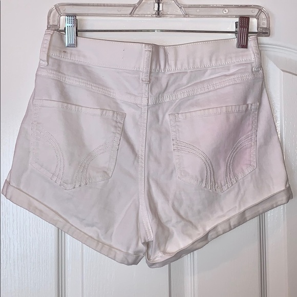 Hollister Girls White Denim Shorts - Picture 3 of 5